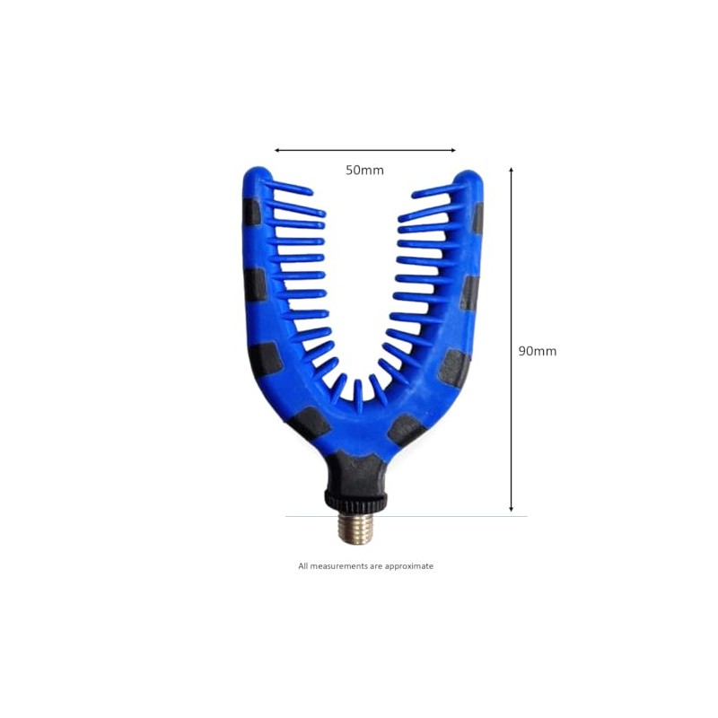 TJR 2 Fishing Rod rest Gripper Heads Rear Butt rest