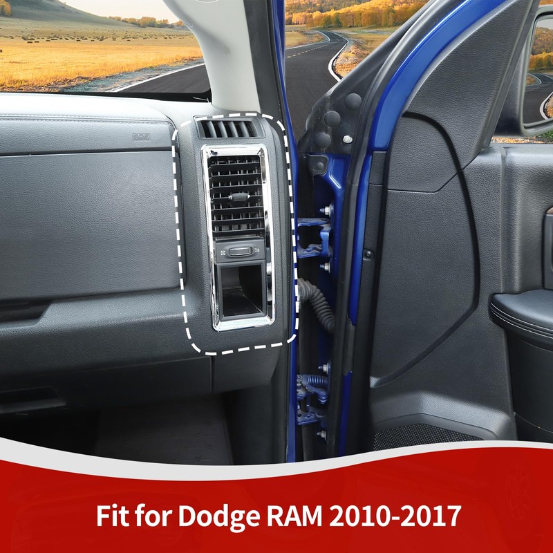 RT-TCZ for RAM Dash Air AC Vents Trim Cover Frame
