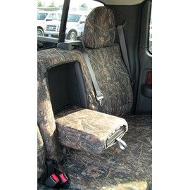 Exact Seat Covers, FD58 CL, 2010 Ford F150 Crew Cab Front and Back Seat Set Custom Exact Fit Seat Covers, Conceal Camo Velour
