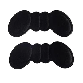 Heel Pads for Shoes Too Big, Shoe Inserts for Loose Shoes, Heel Grips Protectors for Blisters Pain, Filler Make Shoes Fit Tighter, Rubbing, Prevent Slip for Women Men (Black, One Size)
