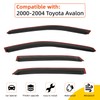 PLDDE Rain Guards Compatible with 2000-2004 Toyota Avalon Tape-On Side