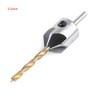 TOOLSTAR Countersink Drill, Woodworking Chamfer Counter Set, Adjustable Carpenter's Reamer,