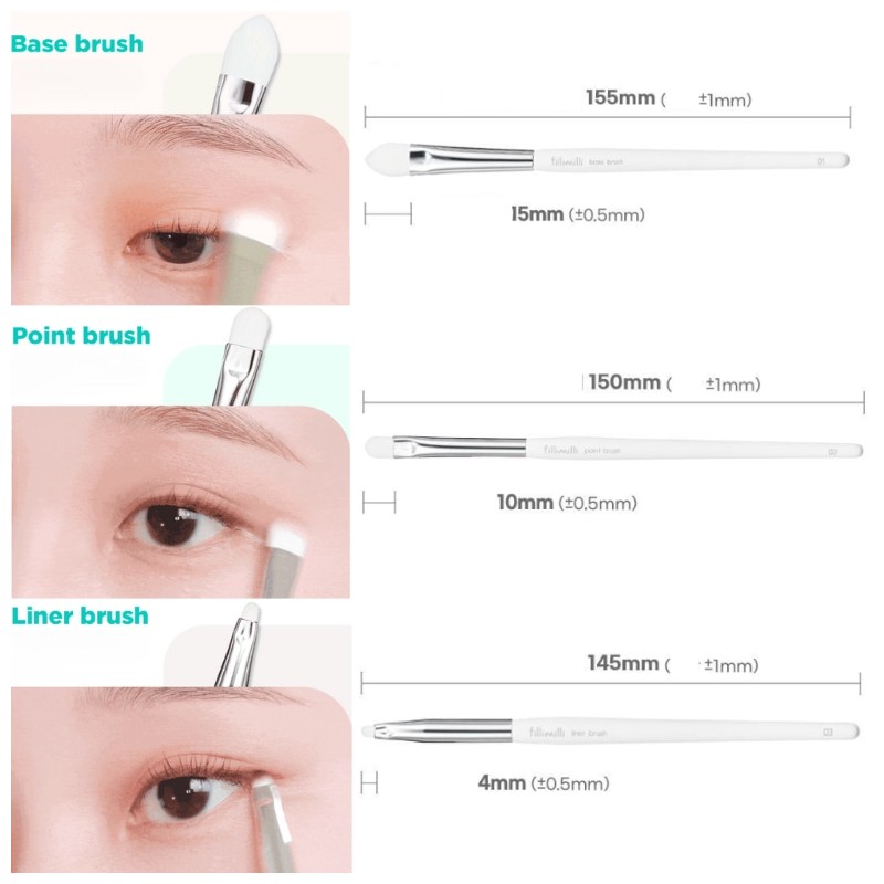 FILLIMILLI Eyebrush Pro Collection 6items