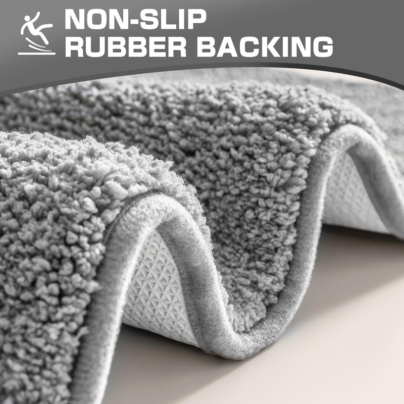 wyewye Microfibre Bath Mat, 2cm Super Thick Bath Rug, Super