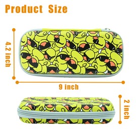 WtallasiSei Duck Pencil Case Zip Pencil Box Multi Pouch Holder Desk Organizer For Boys Girls School Office