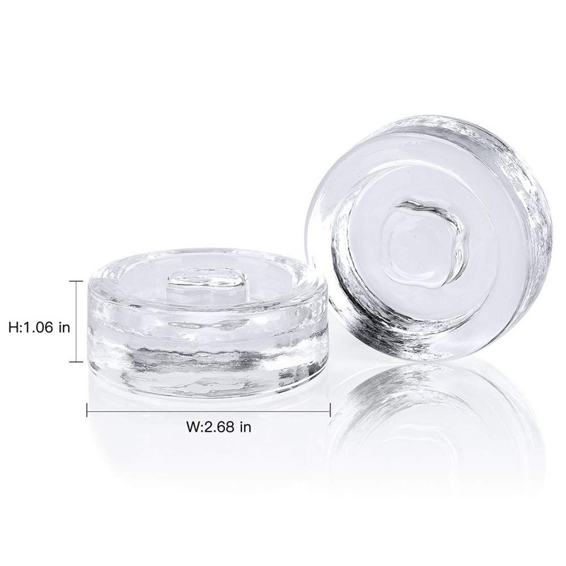 4Pcs Glass Fermentation Weights with Handles for Keeping Vegetables Submerged