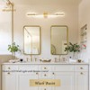 AIRYPHANT 48in Gold LED Vanity Light Harwired Wall Sconce, Long