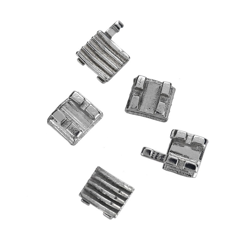 10 Packs Metal Dental Teeth Orthodontics Brackets Braces Mini With