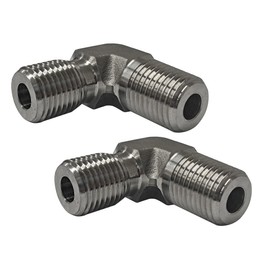 1/4 NPT to 1/4 BSP 90 Degree Pair Suits ARB compressors and Tanks