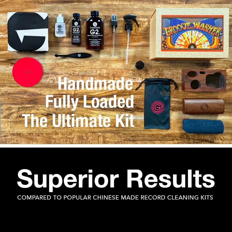 GrooveWasher Mondo Record & Stylus Care System | 9-in-1 Record