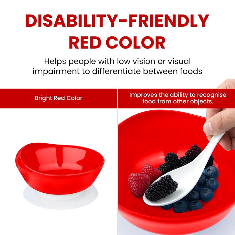 2Pack Spill Proof Scoop Bowl with Non-Skid Suction Base, Adaptive