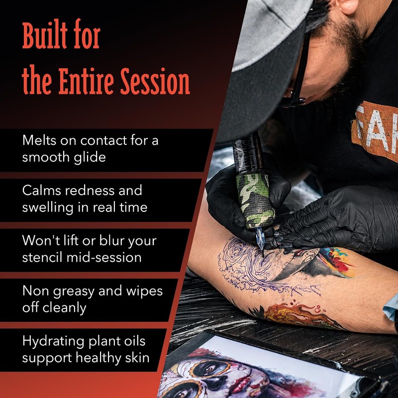 Pro Series Tattoo Process Professional Butter Processing Before + During