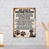 MY DOG'S BEDTIME PRAYER RETRO STYLE METAL TIN SIGN/PLAQUE (BLACK