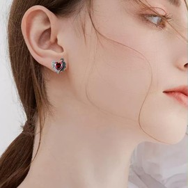 Angel Devil Earrings 925 Sterling Silver Angel Earrings Devil Earrings Gothic Earrings Jewelry for Women