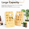 Essential Oil Rack Bamboo 12 Holes Essential Oil Bottle Display