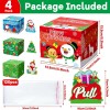 4 Pack Christmas Money Box for Cash Gift Money Roll
