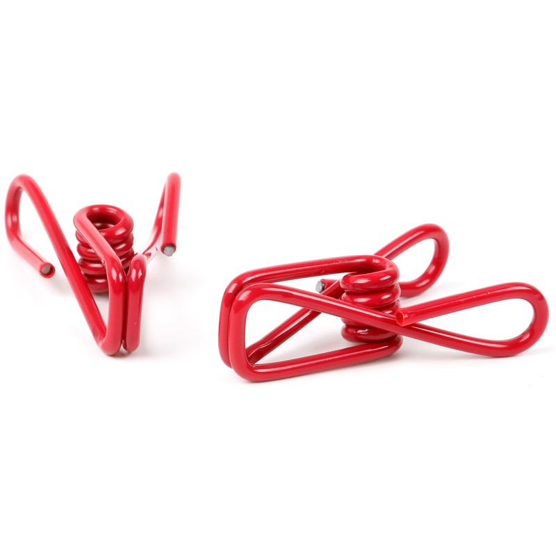 TRIXES 20 Pack Rainbow Coloured Metal Clothes Pegs
