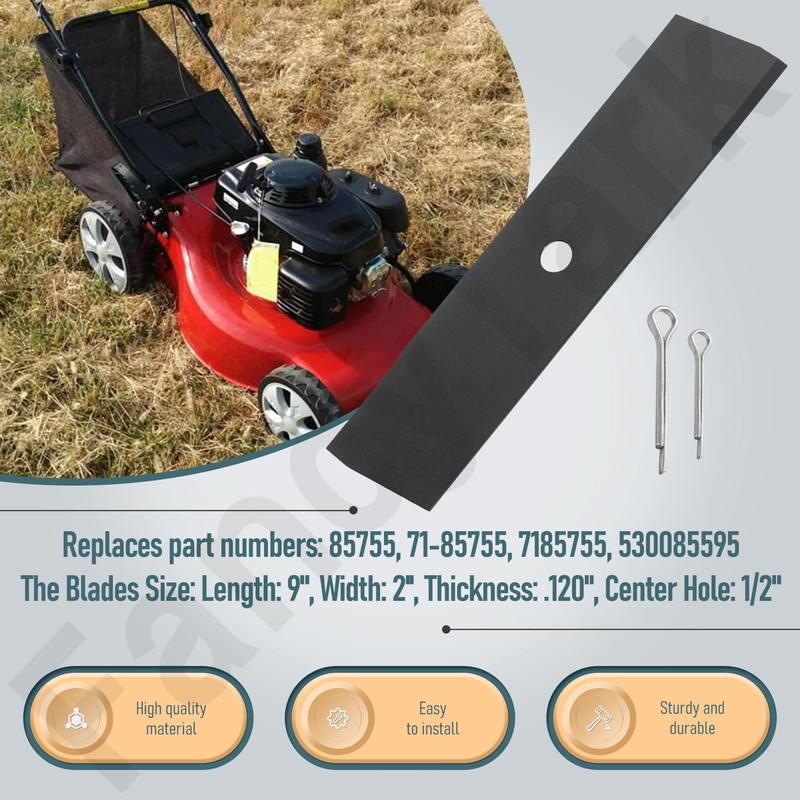 3-Pack 9 inch 71-85755 Edger Blade (1/2 inch Center Hole)