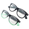 Specs retro 80's Vintage Reading Glasses (Matte Black and Black/Green