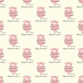Cute Christmas Pig Gift Wrap Thick Wrapping Paper Piglet Holiday Decoration (20 inch x 30 inch sheet)