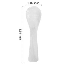 Picowe Caviar Spoon Mother of Pearl Spoons 3 Inch Shell Spoon for Caviar Ice Cream Sauces, Dishwasher Safe (8)