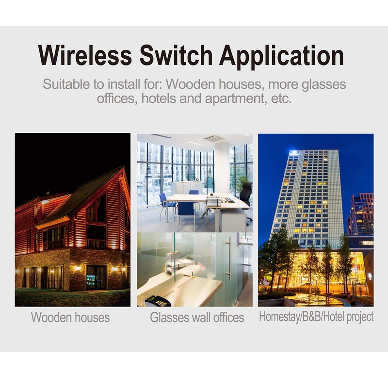 Thinkbee 3 Way Wireless Switch and Receiver Kit, Dual Control