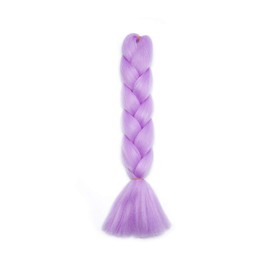 One Piece 24" Braiding Hair Extension Synthetic Crochet 100g Hair Braids Heat Resistant - Light Purple