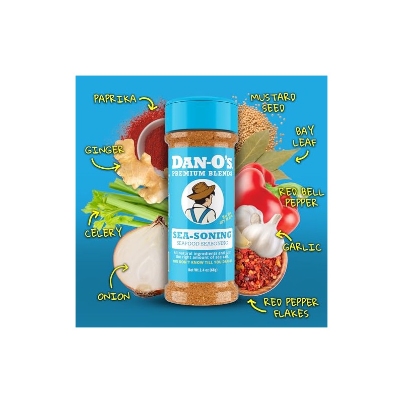 Dan-O's Condimento SEA-soning: excelente para mariscos, pescado y pollo. Condimento
