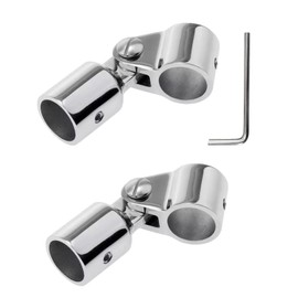 GaiRen Bimini Top Jaw Slide Eye End Cap Marine Boat Hardware Heavy Dudy Bimin Top Hardware 316 Stainless Steel Fits 1''OD Round Tubing 2 Pairs