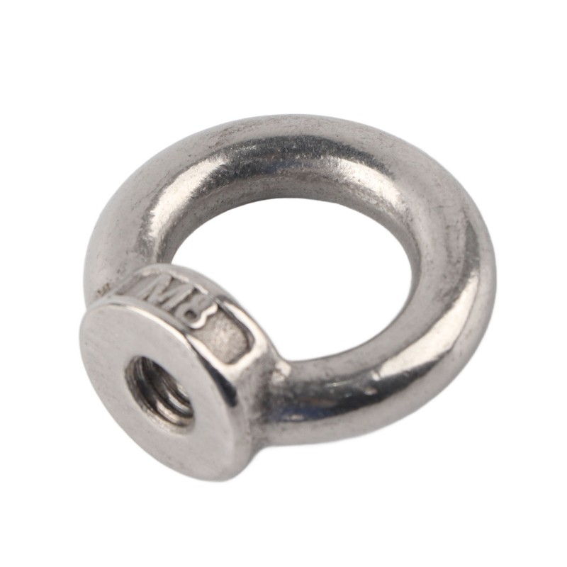 10Pcs Lifting Eye Nut Stainless Steel Ring Shape Fastener Tools