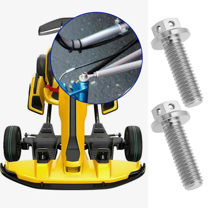 ECSiNG 2pcs M6x20mm Flanged Hexagon Head Bolts Titanium Hex Fully