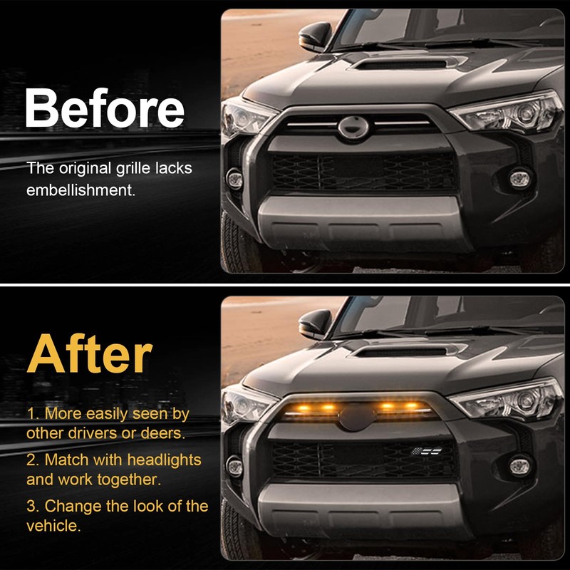 Led Grill Grille Light for 2021 2022 2023 2024 Toyota