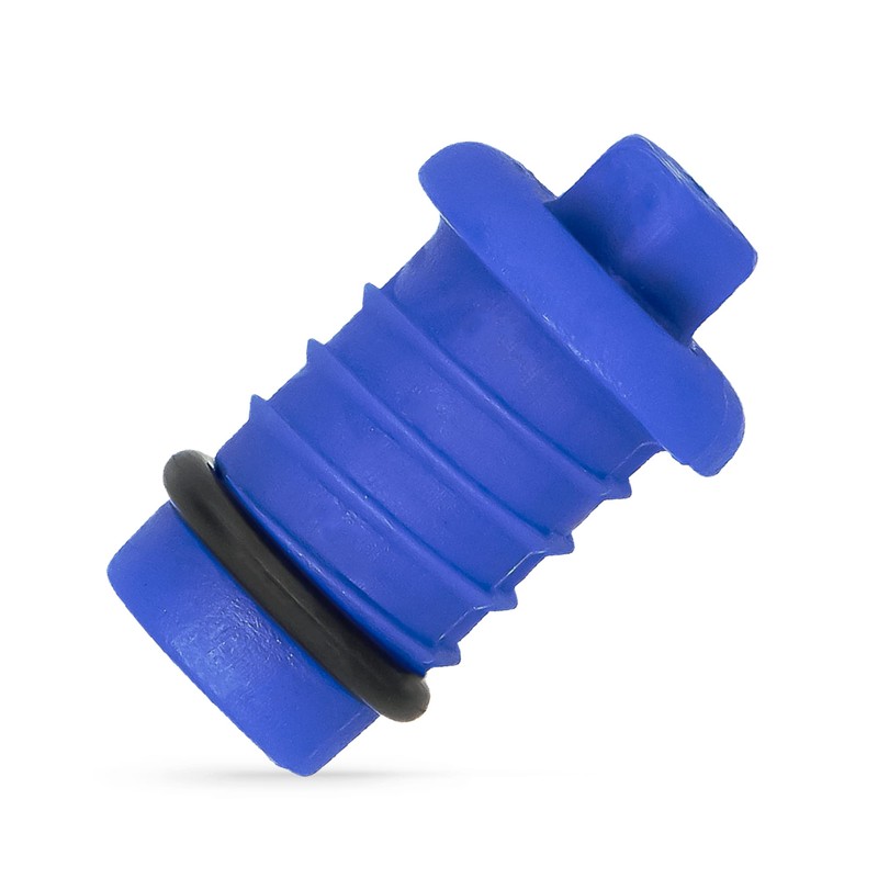 Pressure Test Plug 16mm PEX Blue Thread End Leakage Test