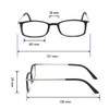 KoKoBin 3 Pairs Ultra-thin anti-blue reading glasses, anti-glare glasses,Black+Blue+Red 1.00