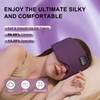 LC-dolida Sleep Mask with Bluetooth Headphones, Soft Ice Silk Sleep