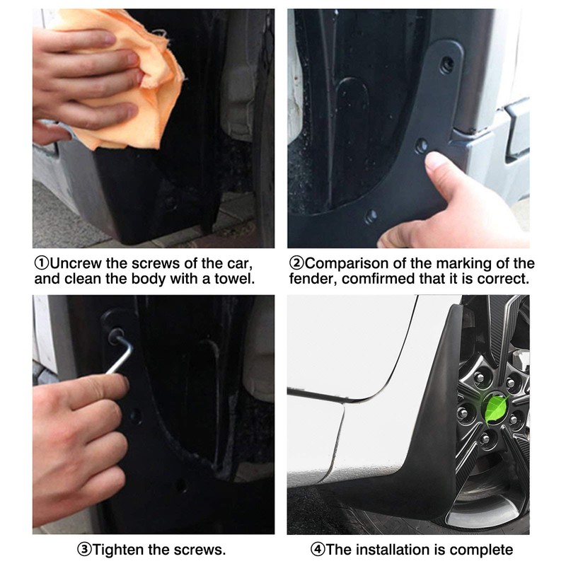 Autorder Mud Flaps Splash Guards for 2024 2025 2026 Ford