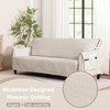 Pamhaven Soft Quilted Couch Cover with Pockets for Extra-Large Sofa,