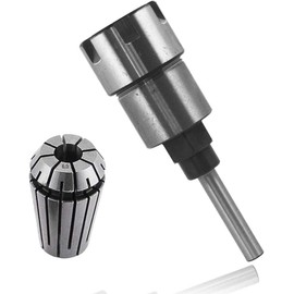 Bestgle 1/4 Inch Router Collet Extender Router Bit Extension Rod Collet with ER16 1/4" Spring Collet