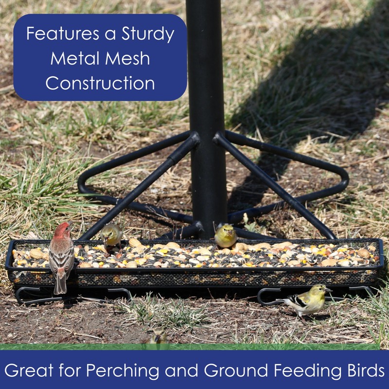 Backyard Essentials Mammoth Deck and Ground Feeder Tray - Metal