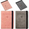 2 PACK Pasaporte Funda, Funda para Pasaporte con Bloqueo RFID.