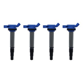 Set of 4 Performance Blue Ignition Coil Pack Compatible with Toyota Corolla Prius Matrix Scion xD iM Pontiac Vibe Lexus CT200h 1.8L L4 UF596 UF619 90919-02252 90919-02258 90919-C2005 90919-C2003