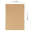 HEIHAK 25 Pcs A4 Kraft Paper File Folder with Cards