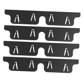 FUNOMOCYA 4pcs Metal Stove Counter Gap Covers Stove Gap Guard Kitchen Protector Top Cover Burner Filler Design