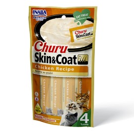 INABA Churu Skin & Coat Natural Lickable Wet Treat for Cats