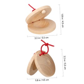 Operitacx 24pcs Boys and Girls Castanet Wooden Plastic Musical Toys for Year Old Boy Girl Educational Instruments