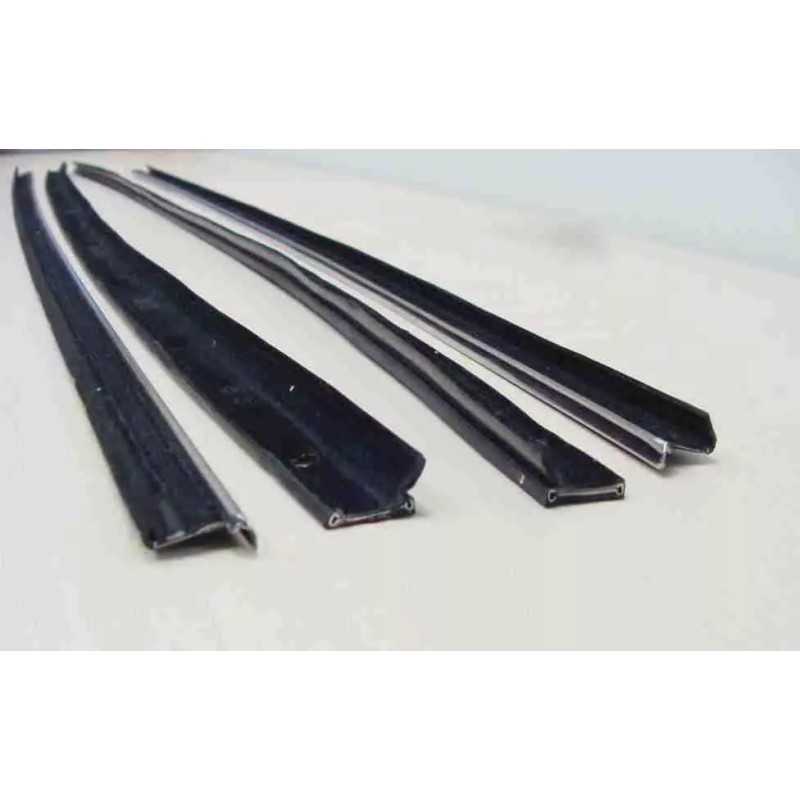 Undisclosed 1974-1978 Window Beltline Weather-strip Set - Felt/chrome kit