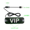 Meskliu VIP Red Lights, Shared Car LED Sign, Rideshare Sign