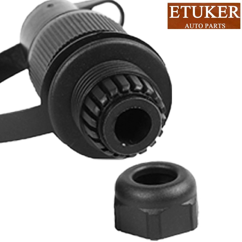 ETUKER Trailer Plug 3-Pin 2x Trailer Socket Flat Three-Pole Plug