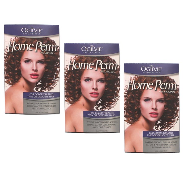 Ogilvie Home Perm For Color Treated Hair, Pack of 3
