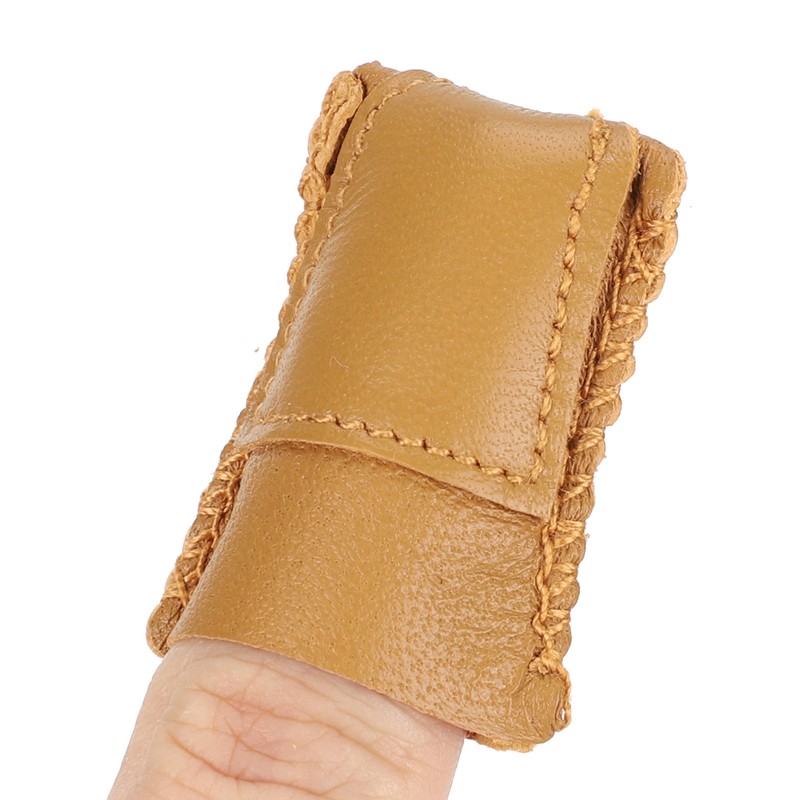 Sewing Finger Sleeve Knitting Thimble Leather Fingertip Protector Embroidery Supplies024